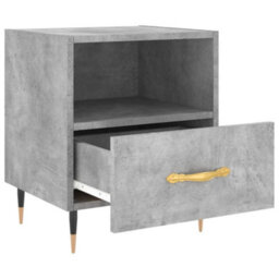 Berkfield Modern Bedside Cabinets 2 Pcs Concrete Grey 40X35X47.5 Cm Engineered Wood - thumbnail 7