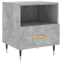 Berkfield Modern Bedside Cabinets 2 Pcs Concrete Grey 40X35X47.5 Cm Engineered Wood - thumbnail 5