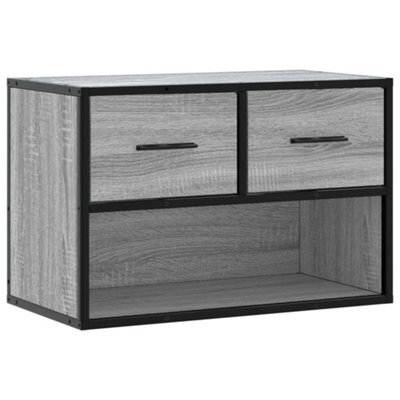 Berkfield Industrial Tv Cabinet Grey Sonoma 60X31X39.5 Cm Engineered Wood And Metal - image 1