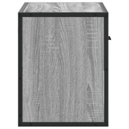 Berkfield Industrial Tv Cabinet Grey Sonoma 60X31X39.5 Cm Engineered Wood And Metal - thumbnail 5