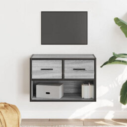 Berkfield Industrial Tv Cabinet Grey Sonoma 60X31X39.5 Cm Engineered Wood And Metal - thumbnail 2