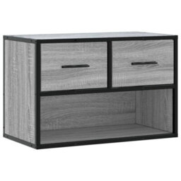 Berkfield Industrial Tv Cabinet Grey Sonoma 60X31X39.5 Cm Engineered Wood And Metal - thumbnail 1