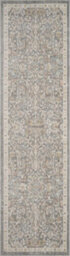 Maia Washable Low Pile Non Slip Blossom Traditional Area Rug - Grey, 60 X 220 Cm (Runner) - thumbnail 6