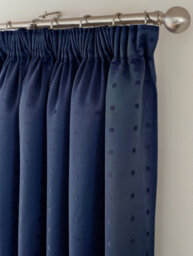 Luxury Living Adiso Pencil Pleat Taped Top Curtains Navy - thumbnail 5