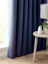 Luxury Living Adiso Pencil Pleat Taped Top Curtains Navy - thumbnail 4
