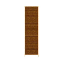 Living And Home 5-Tier Wood Color Moso Bamboo Open Bookcase - thumbnail 4