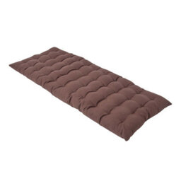 Homescapes Outdoor Bench Cushion Chocolate Brown, 2 Seater Garden Seat Pad Cushion 108Cm Wide For Kitchen, Dining & Indoor - thumbnail 1