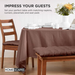 Homescapes Outdoor Bench Cushion Chocolate Brown, 2 Seater Garden Seat Pad Cushion 108Cm Wide For Kitchen, Dining & Indoor - thumbnail 7