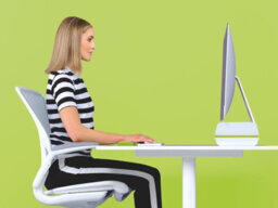 "Leitz Ergo Wow Portable Computer Monitor Stand 209 X 112 X 438mm For Home Office Desktop Laptop 27"" Screens In Green" - thumbnail 2