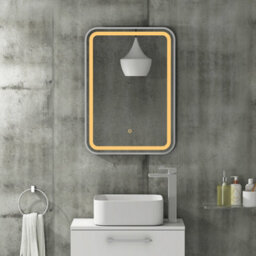 Royal Bathrooms Luna 500 X 700mm Chrome Led Framed Bathroom Led Mirror With Demister Pad & Touch Sensor - thumbnail 9