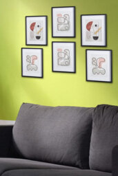 Nielsen Ongar 6 Piece Rowley Wooden Picture Frame Set 30X40Cm Black - thumbnail 3
