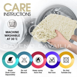 Gc Gaveno Cavailia Infinity Loop Extra Large 2 Piece Bath Mat Set Cream Super Absorbent Non Slip Shower Mat - thumbnail 5