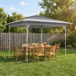 Outsunny 3.5 X 3.5 M Pop Up Gazebo, Upf50+ One-Push Party Tent, Dark Grey