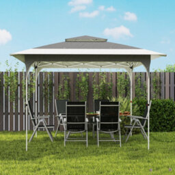 Outsunny 3.5 X 3.5 M Pop Up Gazebo, Upf50+ One-Push Party Tent, Dark Grey - thumbnail 9