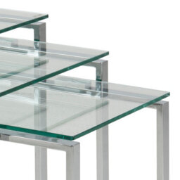 Furniture To Go Katrine Nest Of Tables With Glass Top Set Of 3 - thumbnail 8