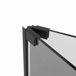 Sundaze Matt Black 1000mm Bi-Fold Door Shower Enclosure With 800mm Side Panel, Anthracite Slate Effect Shower Tray & Waste - thumbnail 5