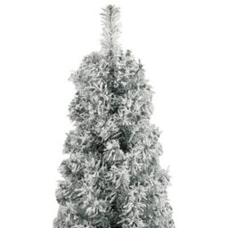 Berkfield Slim Christmas Tree With Stand And Flocked Snow 300 Cm Pvc - thumbnail 3