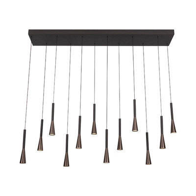 Lucide Joakim 1500 Led Bar Ceiling Pendant Light Coffee - image 1