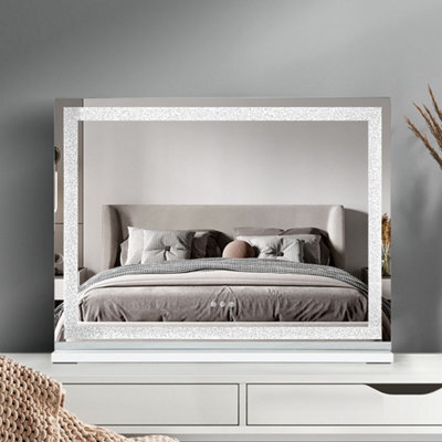 Emitto Emitto Tabletop Touch Vanity Mirror Makeup Usb Led Medium 58X48Cm - image 1