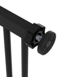 Pawhut Adjustable Safety Gate W/ 1 Extensions And Four Adjustable Screws, Black - thumbnail 9
