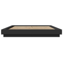 Berkfield Bed Frame With Led Lights Without Mattress Black 160X200Cm - thumbnail 5