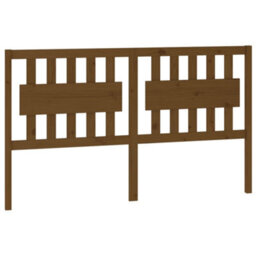 Berkfield Bed Headboard Honey Brown 155.5X4X100 Cm Solid Wood Pine - thumbnail 2