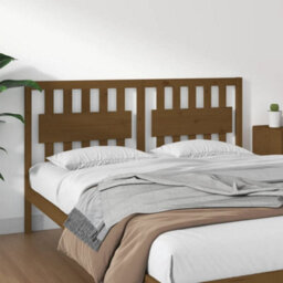 Berkfield Bed Headboard Honey Brown 155.5X4X100 Cm Solid Wood Pine - thumbnail 1