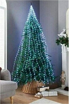 Spot On Dealz 672 Led Christmas Lights Sparkle Cascading Micro Tree Lights Christmas Decorations Outdoor Home Garden Indoor Xmas Cool White - image 1
