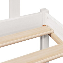 Berkfield Bookcase Bed Without Mattress White 160X200 Cm Solid Wood Pine - thumbnail 9