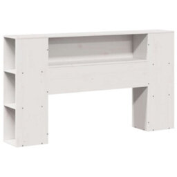 Berkfield Bookcase Bed Without Mattress White 160X200 Cm Solid Wood Pine - thumbnail 6