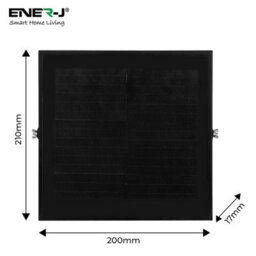 Ener-J Led Solar Floodlight 600 Lumens Black Outdoor Security Light With 50W Power - thumbnail 4