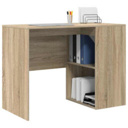 Berkfield Writing Desk Sonoma Oak Particle Board Small Sonoma Oak Desk - thumbnail 3