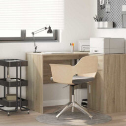 Berkfield Writing Desk Sonoma Oak Particle Board Small Sonoma Oak Desk