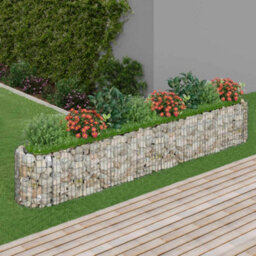 Berkfield Gabion Raised Bed Galvanised Iron 330X50X50 Cm - thumbnail 1