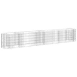 Berkfield Gabion Raised Bed Galvanised Iron 330X50X50 Cm - thumbnail 2