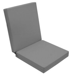 Crescent Waterproof Garden High Back Seat Pad Cushions 96 X 41 X 5Cm Gray Foldable Outdoor Chair Seat Pad - thumbnail 4