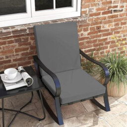 Crescent Waterproof Garden High Back Seat Pad Cushions 96 X 41 X 5Cm Gray Foldable Outdoor Chair Seat Pad - thumbnail 2