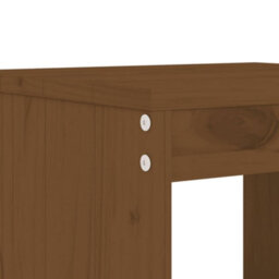 Berkfield 7 Piece Garden Bar Set Honey Brown Solid Wood Pine - thumbnail 5