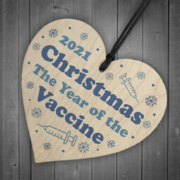 Red Ocean 2021 Christmas Bauble Year Of The Vaccine Novelty Xmas Tree Decoration Bauble - thumbnail 6