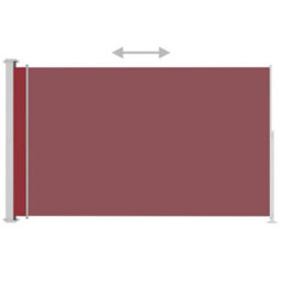 Berkfield Patio Retractable Side Awning 180X300 Cm Red - thumbnail 3