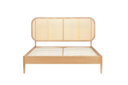 King Size Rattan Bed Frame Birlea Calibra Oak 5Ft 150Cm Bedstead - thumbnail 7