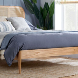 King Size Rattan Bed Frame Birlea Calibra Oak 5Ft 150Cm Bedstead - thumbnail 3