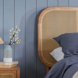 King Size Rattan Bed Frame Birlea Calibra Oak 5Ft 150Cm Bedstead - thumbnail 5
