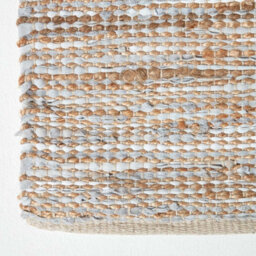 Homescapes Madras Leather Hemp Rug Natural, 66 X 200 Cm - thumbnail 3