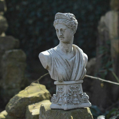Spa Athena' Greek Goddess Bust Garden Ornament - image 1
