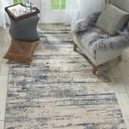 Beige Abstract Grey Abstract Luxurious Modern Easy To Clean Rug For Dining Room Bed Room And Living Room-160Cm (Circle) - thumbnail 2