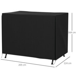 Outsunny Garden Furniture Protector Patio Swing Chair Cover Black - thumbnail 3