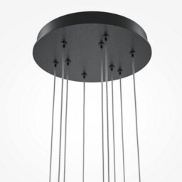 Luminosa Lighting Luminosa Light Stick Modern Cluster Pendant Ceiling Light Black 3000K 3350Lm White Shade - thumbnail 3