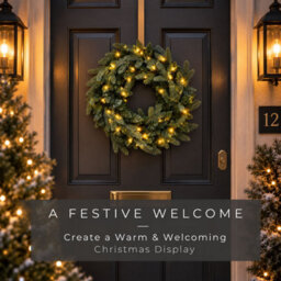 Neo 50Cm Pre Lit Christmas Artificial Fir Wreath 20 Warm White Led Lights - thumbnail 3