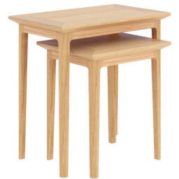 Rest Relax Keswick Oak Nest Of 2 Tables Beige - thumbnail 2